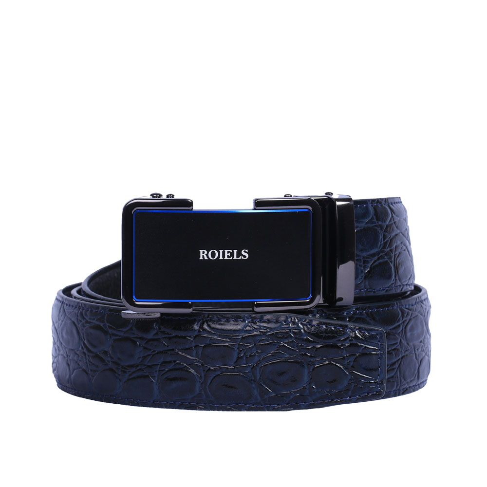 Blue Crocodile Belt